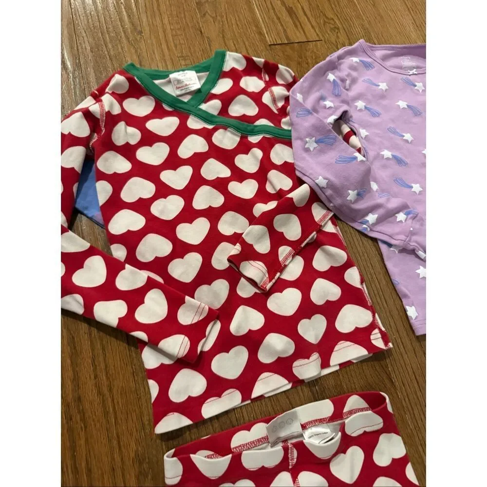Girls size 10 long sleeve pajama set bundle Hanna Andersson and Carters